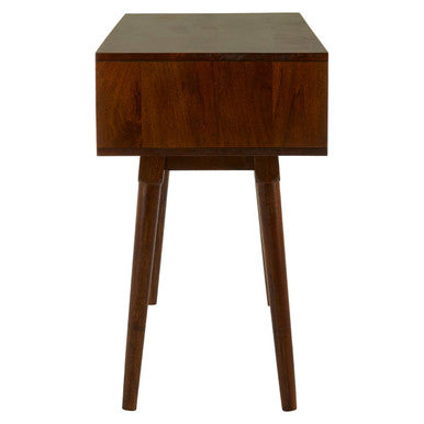 Natural Mango Wood Console Table with Pastel Drawers