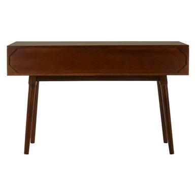 Natural Mango Wood Console Table with Pastel Drawers