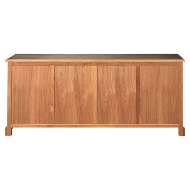 Oak Wood Sideboard with Whitewash Finish