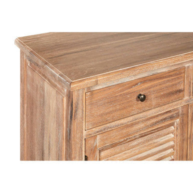 Oak Wood Sideboard with Whitewash Finish