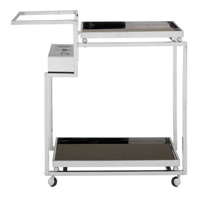 Three Tier Trolley with Silver Frame