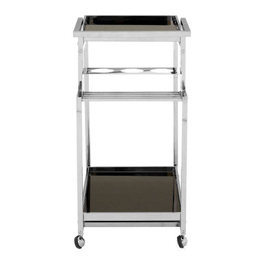 Three Tier Trolley with Silver Frame