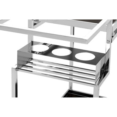 Three Tier Trolley with Silver Frame