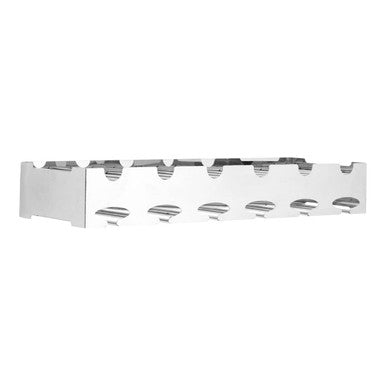 6 Bottle Silver Wide Wine Rack