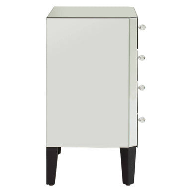 Mirrored Chest of 4 Drawers