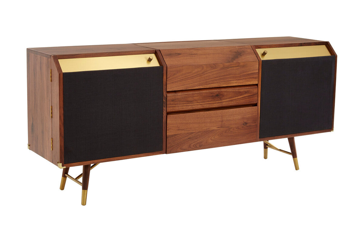 Natural Wood Sideboard with Storage