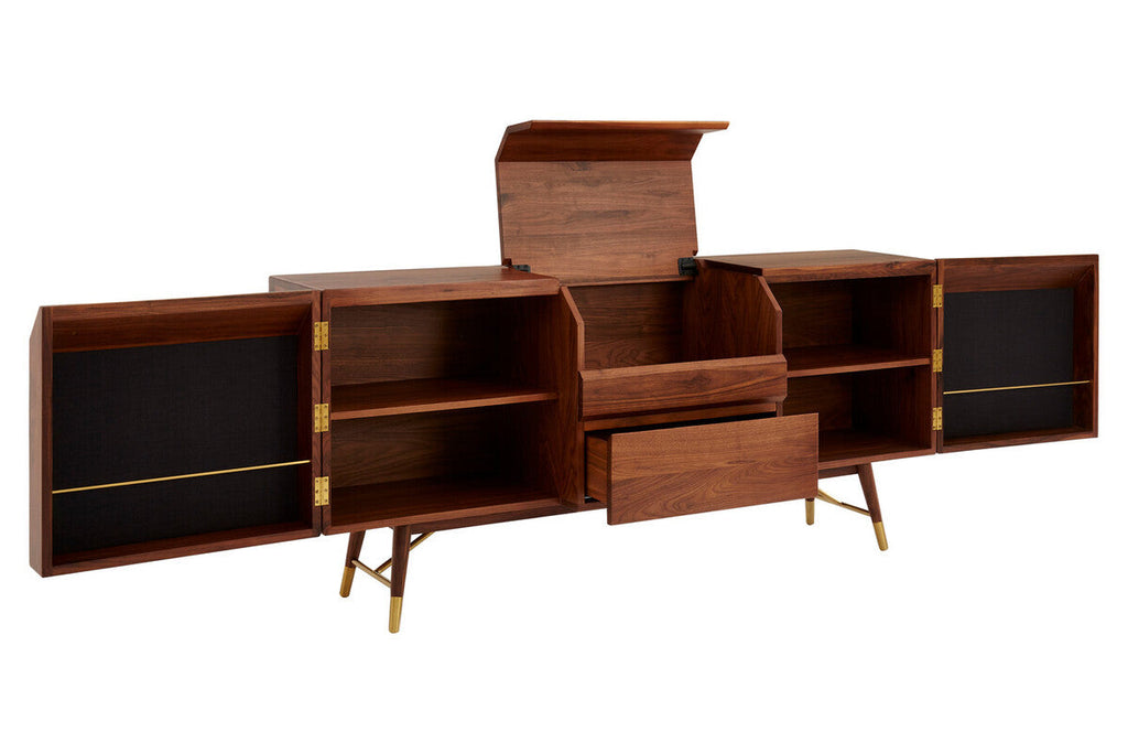 Natural Wood Sideboard with Storage