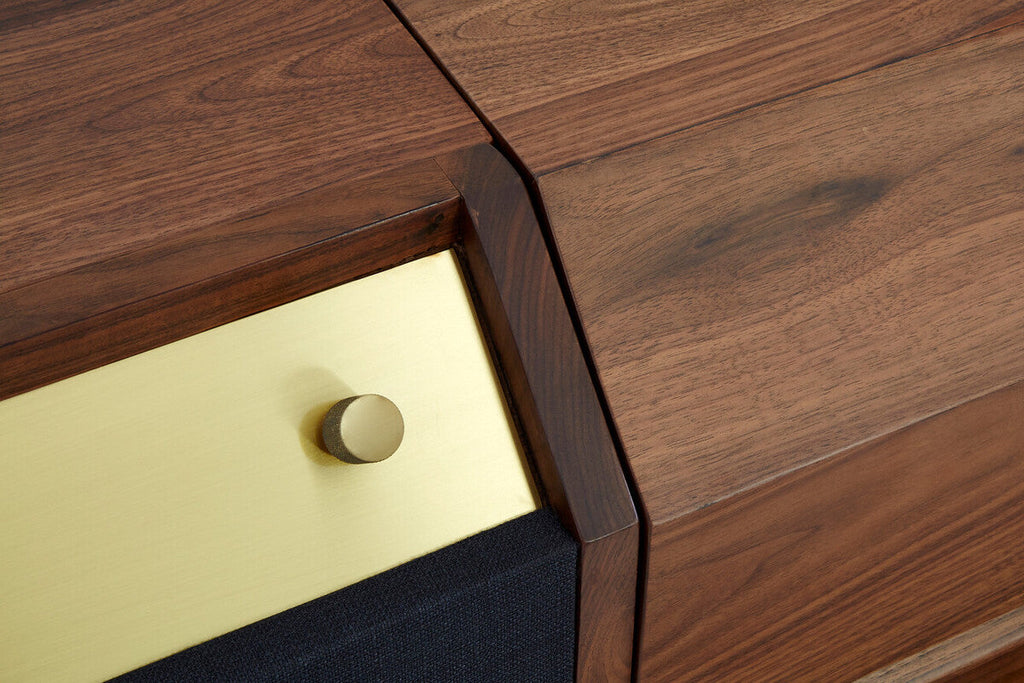 Natural Wood Sideboard with Storage