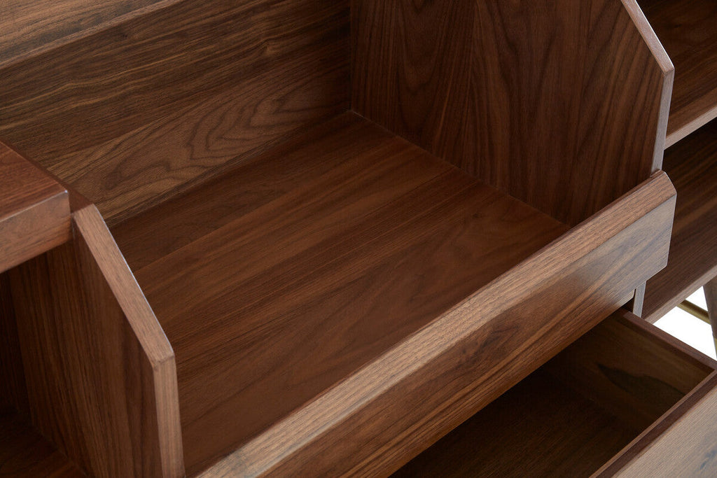Natural Wood Sideboard with Storage