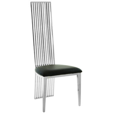 Silver High Back Dining Chair