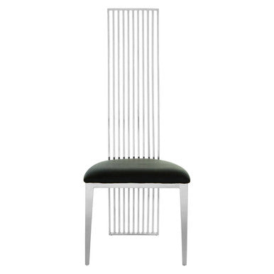 Silver High Back Dining Chair