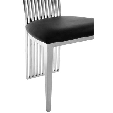 Silver High Back Dining Chair