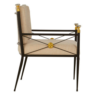 Monroe Lounge Chair in Black and White