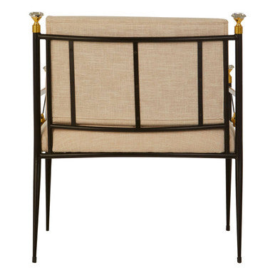 Monroe Lounge Chair in Black and White