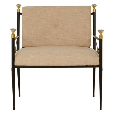 Monroe Lounge Chair in Black and White