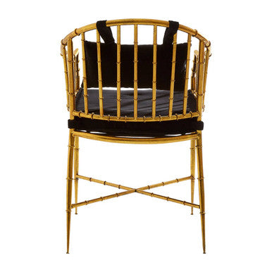 Monroe Gold Frame Accent Armchair
