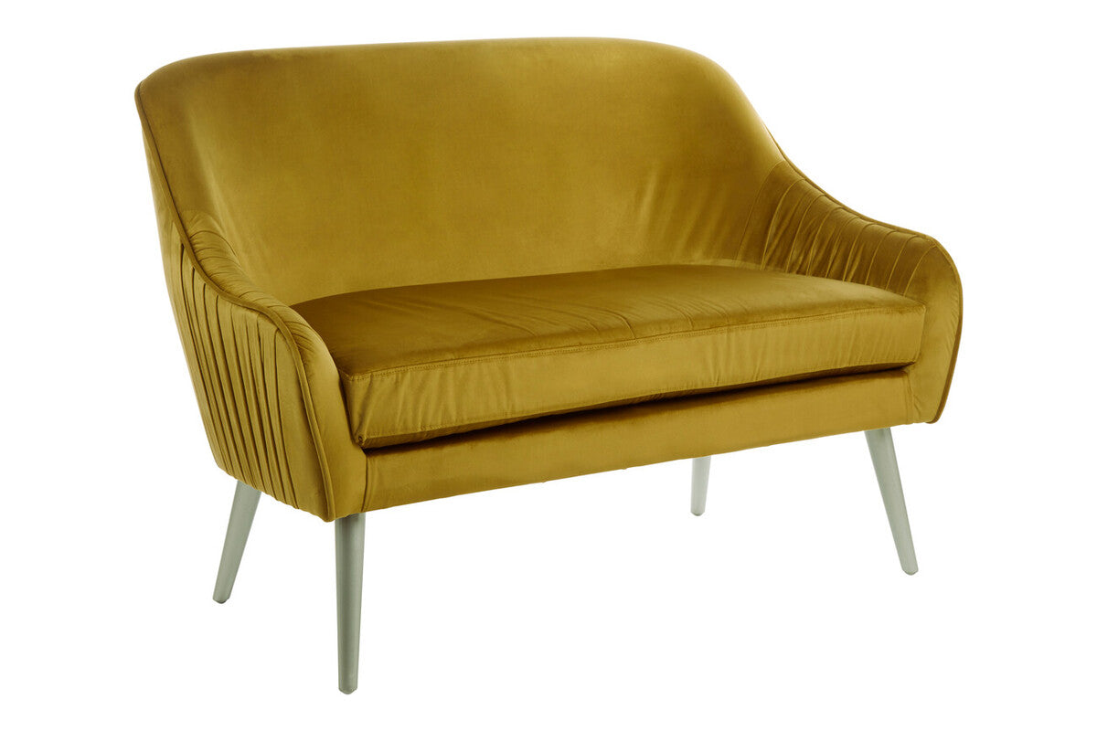 Mustard Velvet Sofa