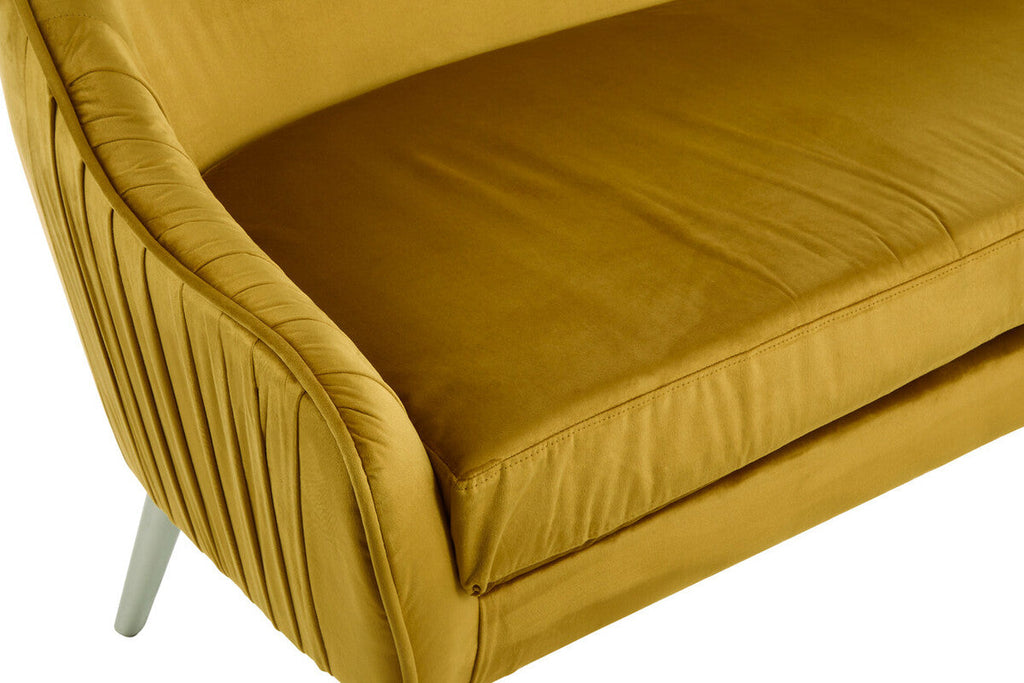 Mustard Velvet Sofa
