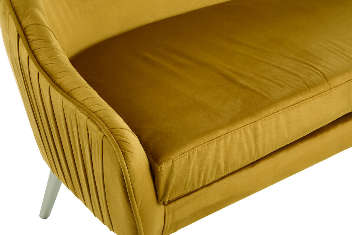 Mustard Velvet Sofa
