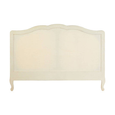 White Kingsize Bed with Buttoned Headboard