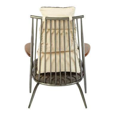 Hoxton Genuine Grey Leather Chair