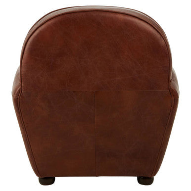 Brown Leather Classic Armchair