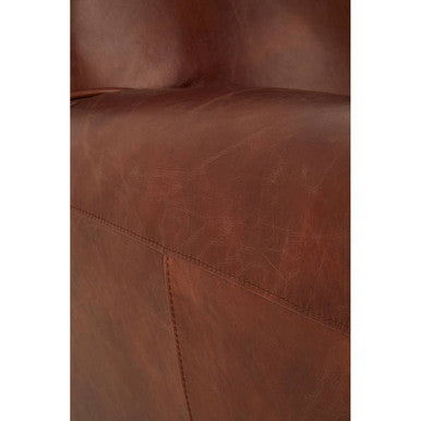 Brown Leather Classic Armchair