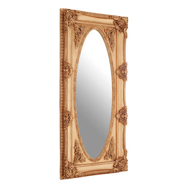 Gold Oval Border Wall Mirror