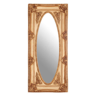 Gold Oval Border Wall Mirror