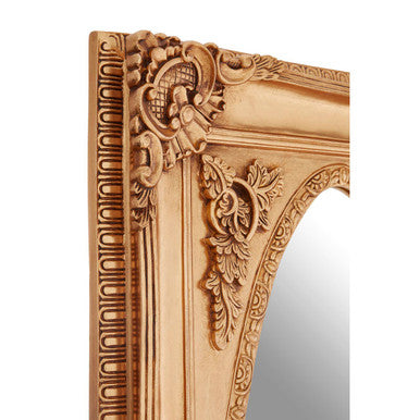 Gold Oval Border Wall Mirror