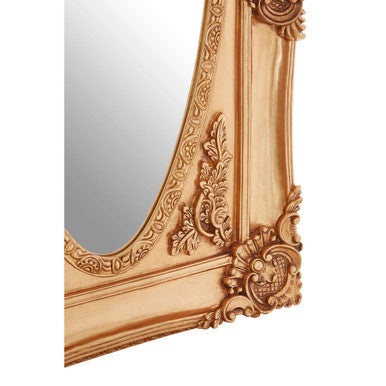 Gold Oval Border Wall Mirror