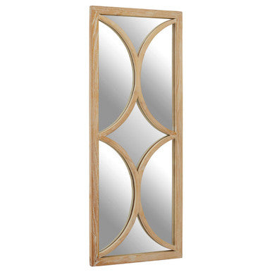 White and Natural Wall Mirror