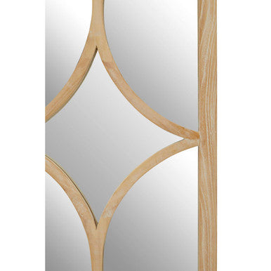 White and Natural Wall Mirror