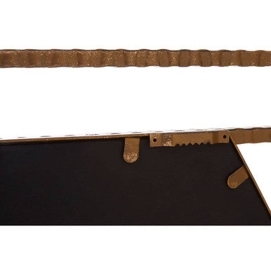 Antique Gold Hexagon Wall Mirror