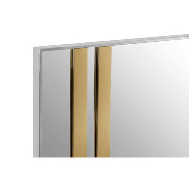Square Wall Mirror in Gold and Silver