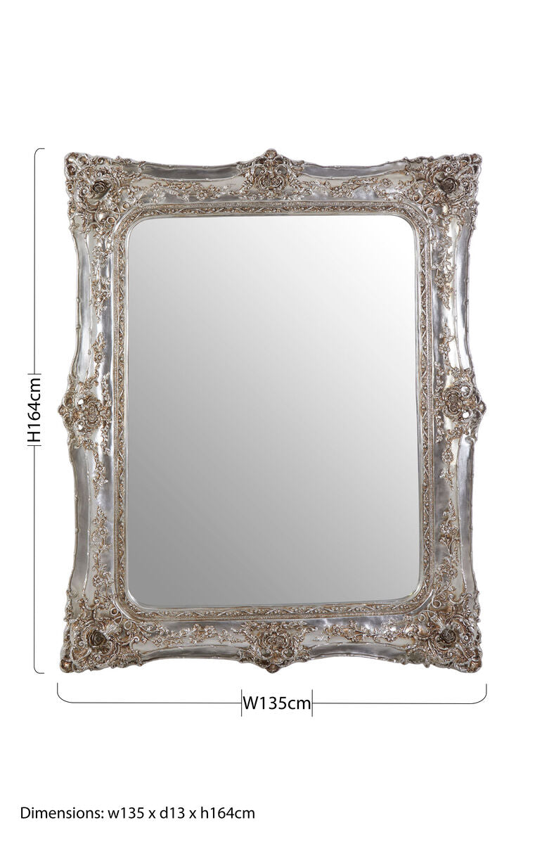 Champagne Baroque Wall Mirror