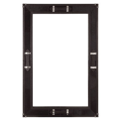 Leather Frame Mirror with Strap Detail