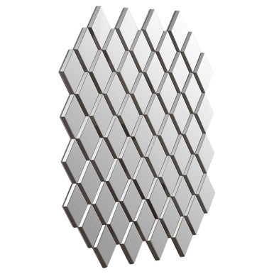 Reva Wall Mirror in Grey and Clear
