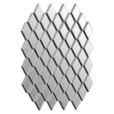 Reva Wall Mirror in Grey and Clear
