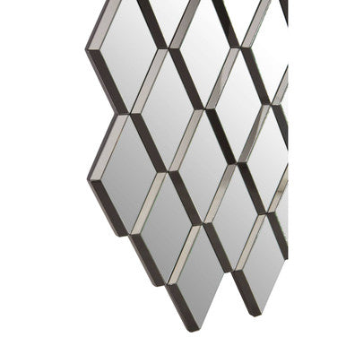 Reva Wall Mirror in Grey and Clear