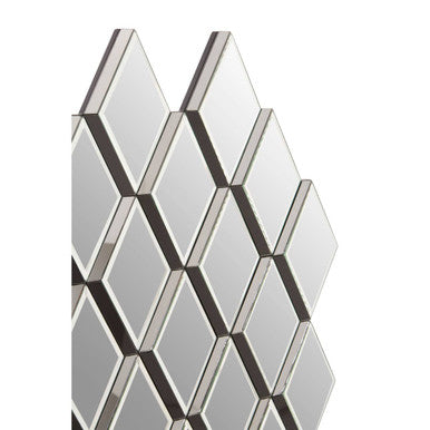 Reva Wall Mirror in Grey and Clear