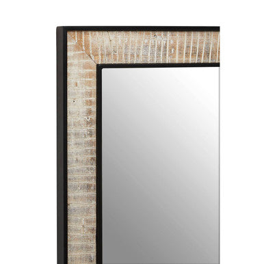 Recycled Wood Rectangular Wall Mirror