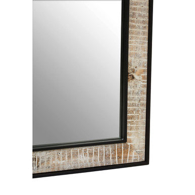 Recycled Wood Rectangular Wall Mirror