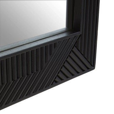 Black Finish Wall Mirror