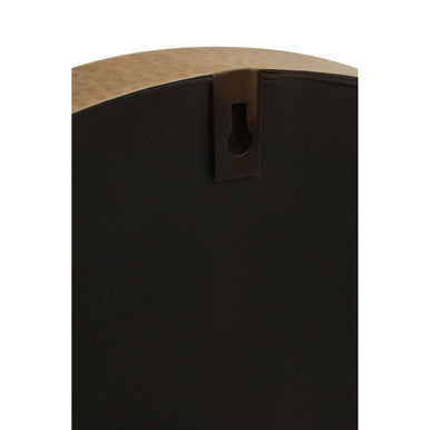 Small Gold Finish Round Wall Mirror