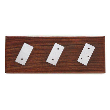 Sheesham Wood Domino Set with Aluminium Details