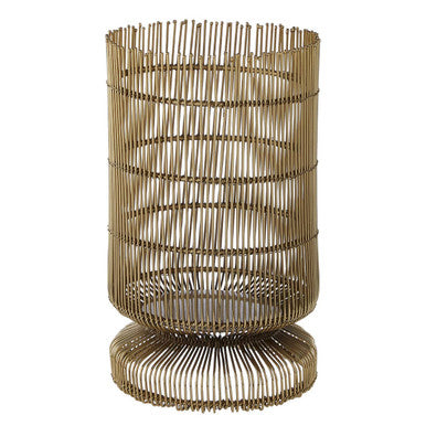 Small Wire Candle Holder in Gold