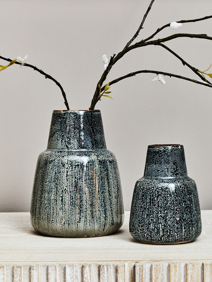 Large Speckled Ceramic Vase