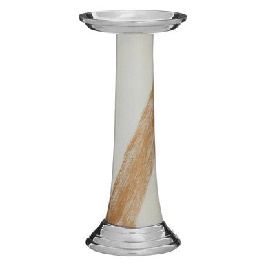 White and Gold Candle Holder