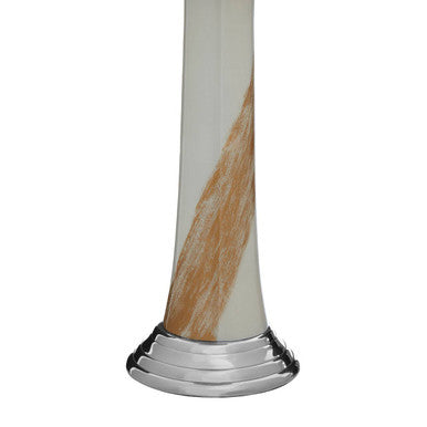 White and Gold Candle Holder